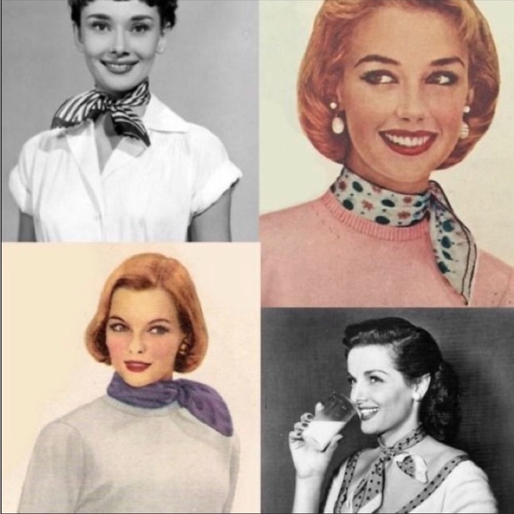 Red Hat Society Purple Scarf Bandana VTG - Picture 12 of 14